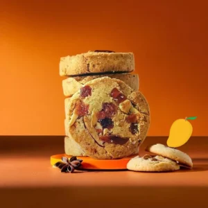 Wheat Mango flavoured Dry Fruit cookies